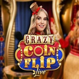 Crazy Coin Flip slot icon by Evolution, available at Wild Robin Casino
