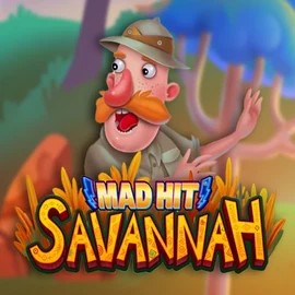 Mad Hit Savannah slot visual from RubyPlay available on wildsrobincasino.com