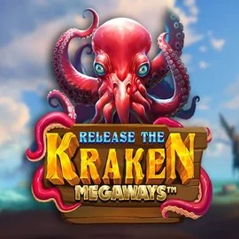 Release the Kraken Megaways slot logo by Pragmatic Play at Wild Robin Casino